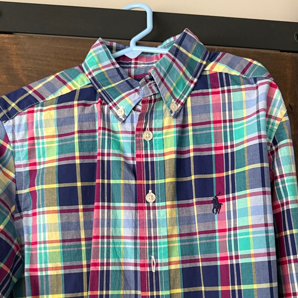 Ralph Lauren Multicolor Plaid Shirt excellent shape button down